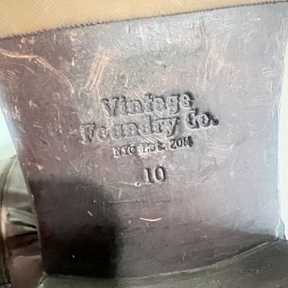 Vintage Foundry Co. Women's 10 Philippa mid-calf leather boots chocolate brown - Picture 11 of 16